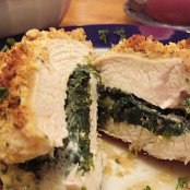 Chicken breast stuffed with spinach and feta