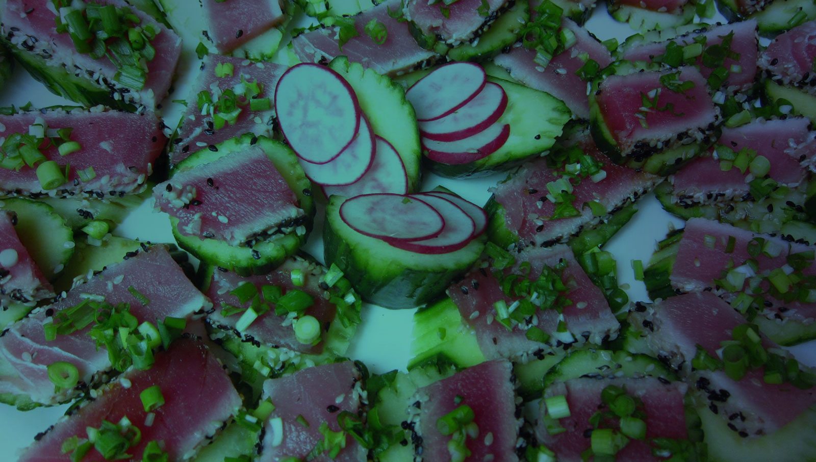 Fresh garden salad with mixed leaves and vegetables
